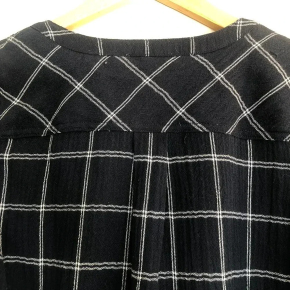 Skies Are Blue Navy and White Long Sleeve Shirt XSP - Picture 4 of 5